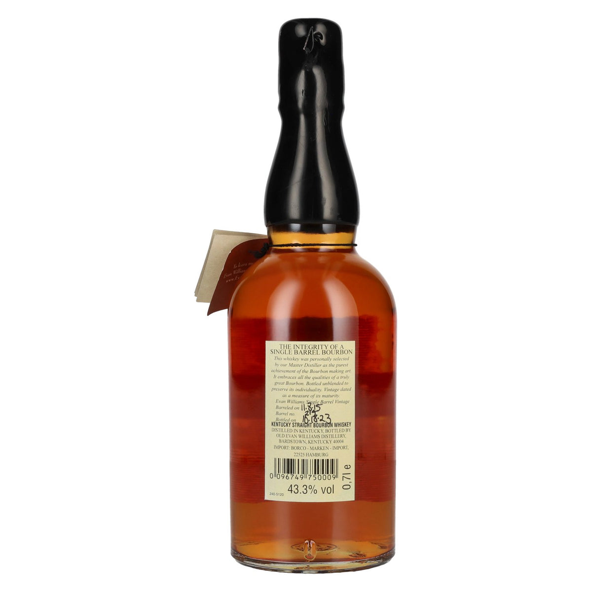 Evan Williams SINGLE BARREL Millésime 2015 43,3 % vol. 0,7 l