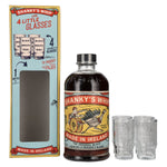 Shanky's Whip The Original Black Liqueur and Whiskey Blend 33% Vol. 0.7l in gift box with 4 shot glasses
