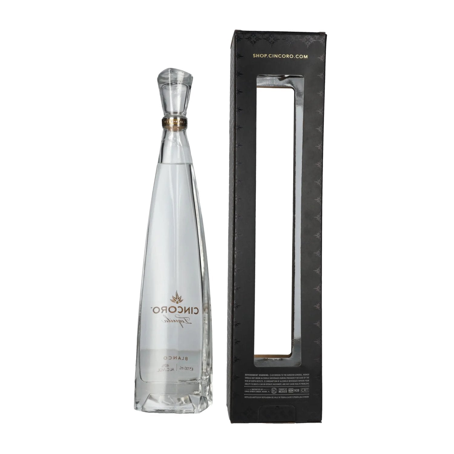 Cincoro Tequila Blanco 40% Vol. 0,7l in geschenkverpakking