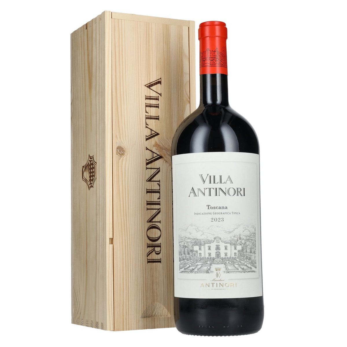 Marchesi Antinori Villa Antinori Toscana IGT 2023 13,5 % vol. 1,5 l dans un coffret en bois