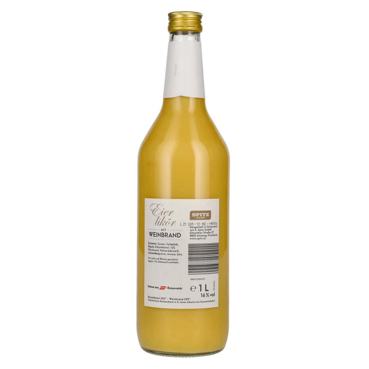 Spitz Eierlikör mit Weinbrand 16% Vol. 1l