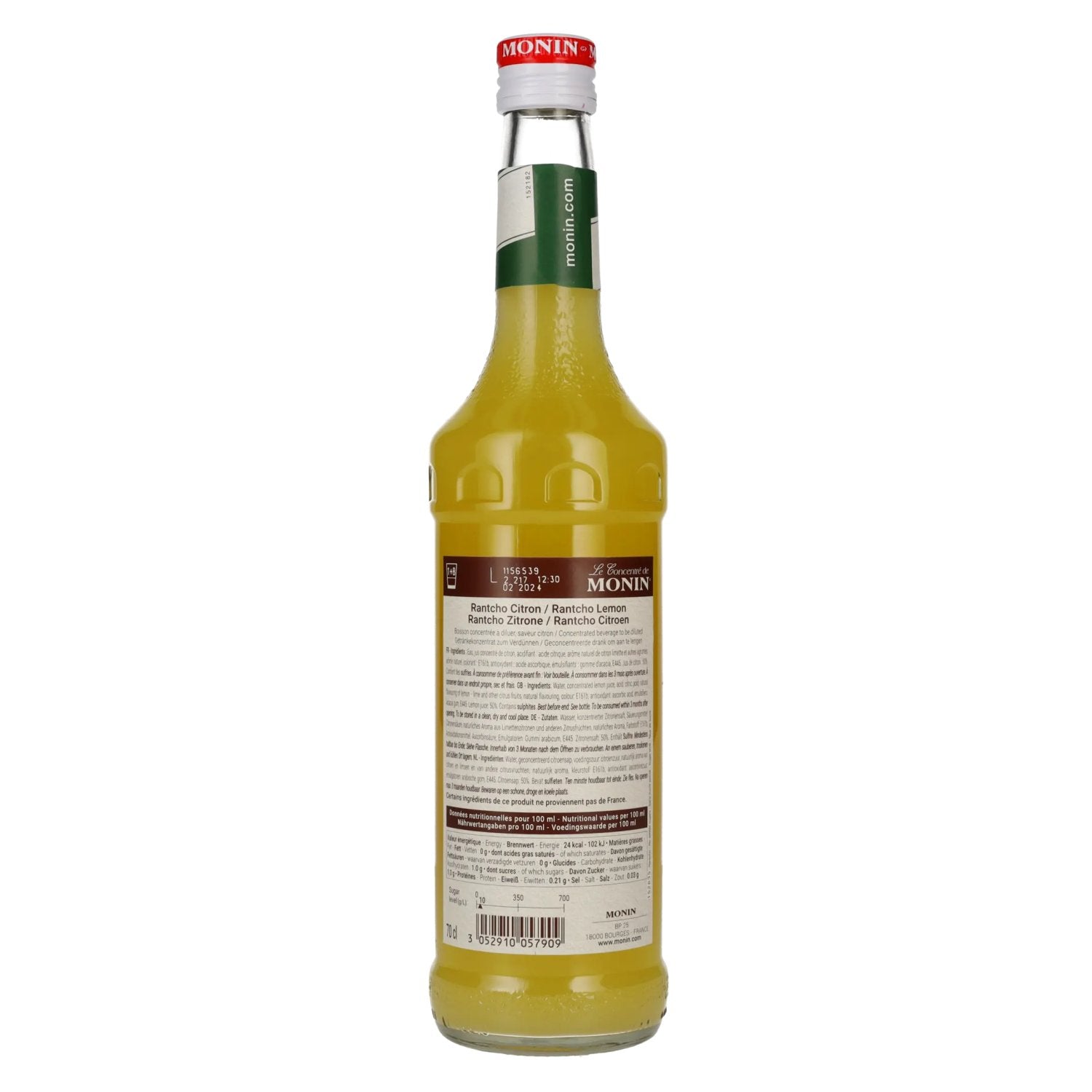 Monin Le Concentré de LEMON RANTCHO - Jus de citron 0,7l