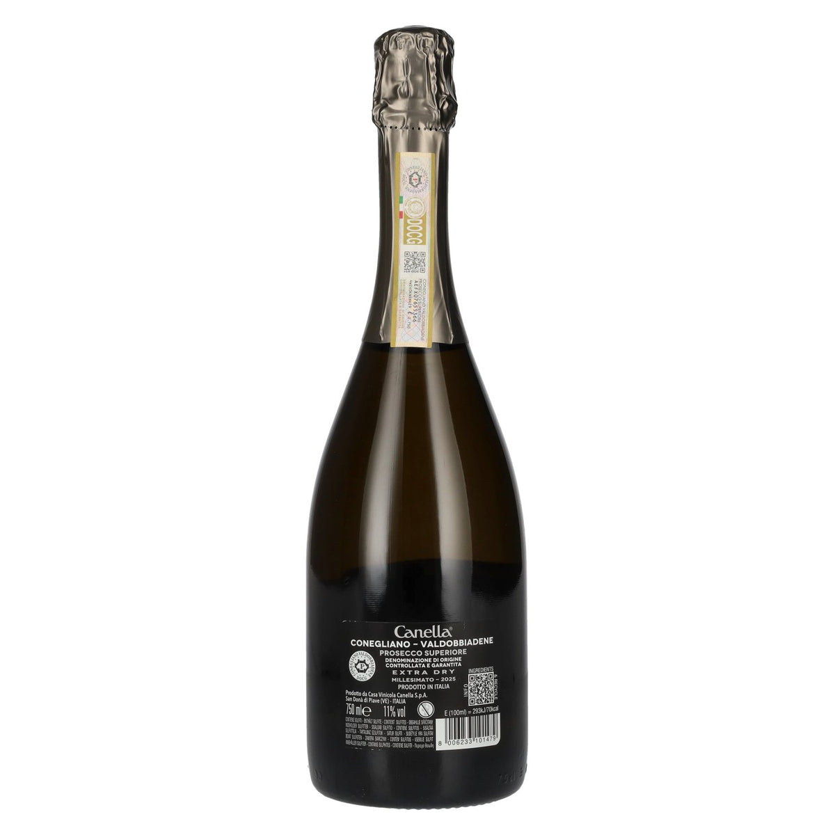 Canella Valdobbiadene Prosecco Superiore Millesimato Extra Dry DOCG 2025 11% Vol. 0,75l