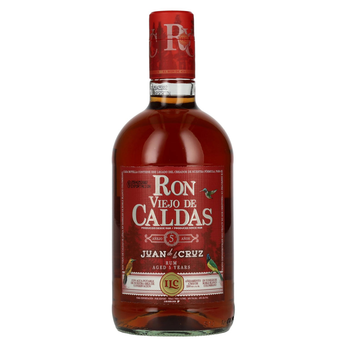 Ron Viejo de Caldas 5 Años La Cruz Rum 40% vol. 0.7 l