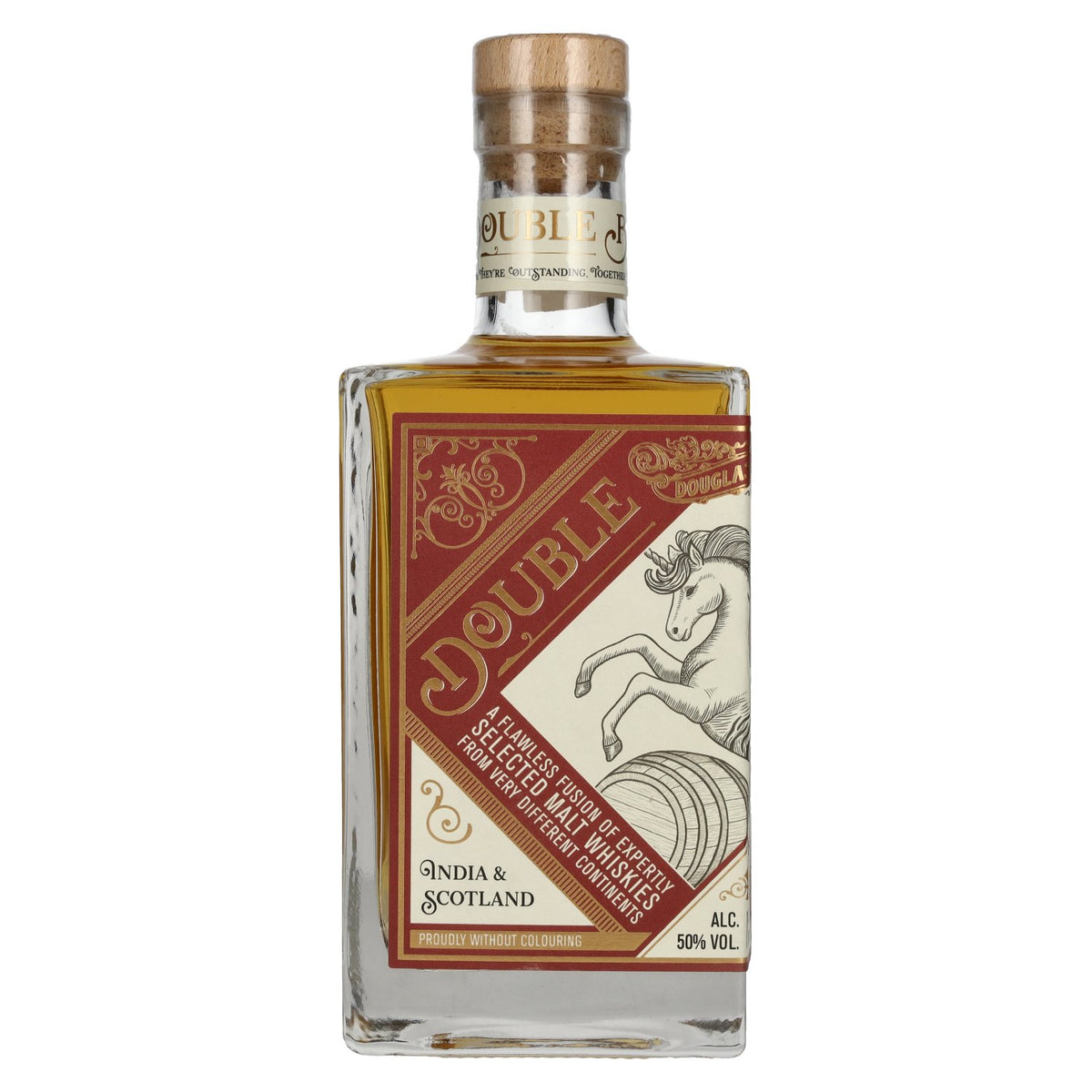 Douglas Laing DOUBLE BARREL, whisky blended malt d'Inde et d'Écosse, 50 % vol., 0,7 l