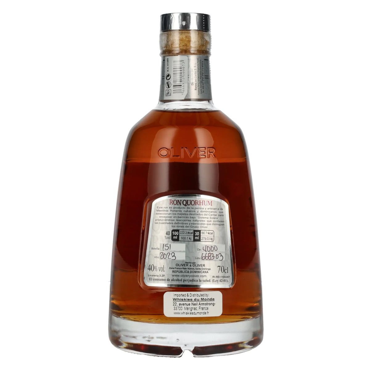 Ron Quorhum 12 Sistema Solera 40% vol. 0,7 l