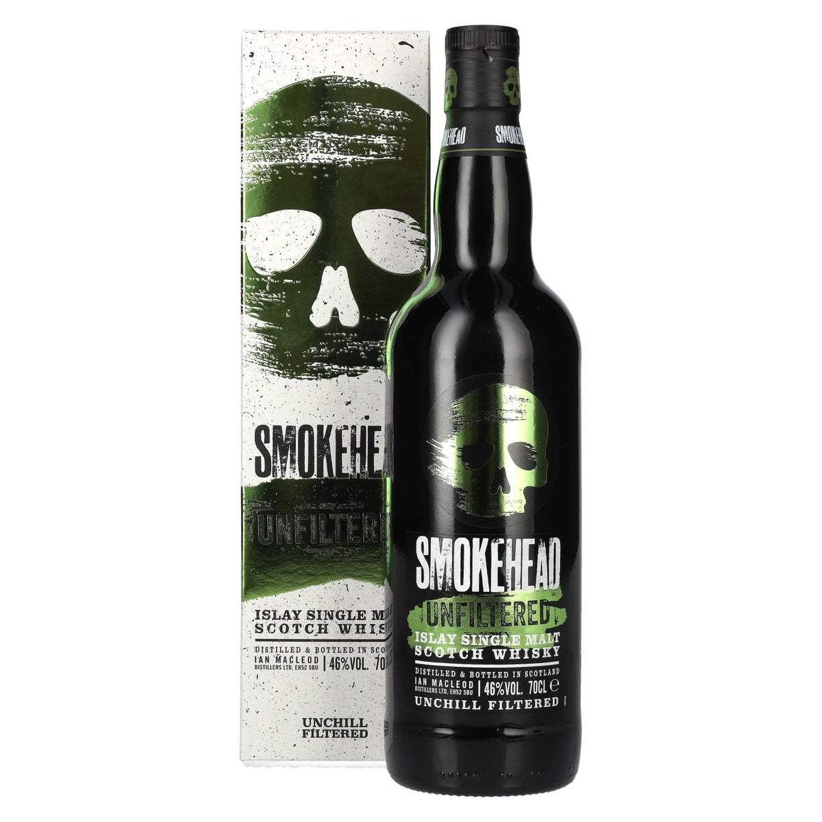 Smokehead UNFILTERED Islay Single Malt Scotch Whisky 46% Vol. 0,7l in Geschenkbox