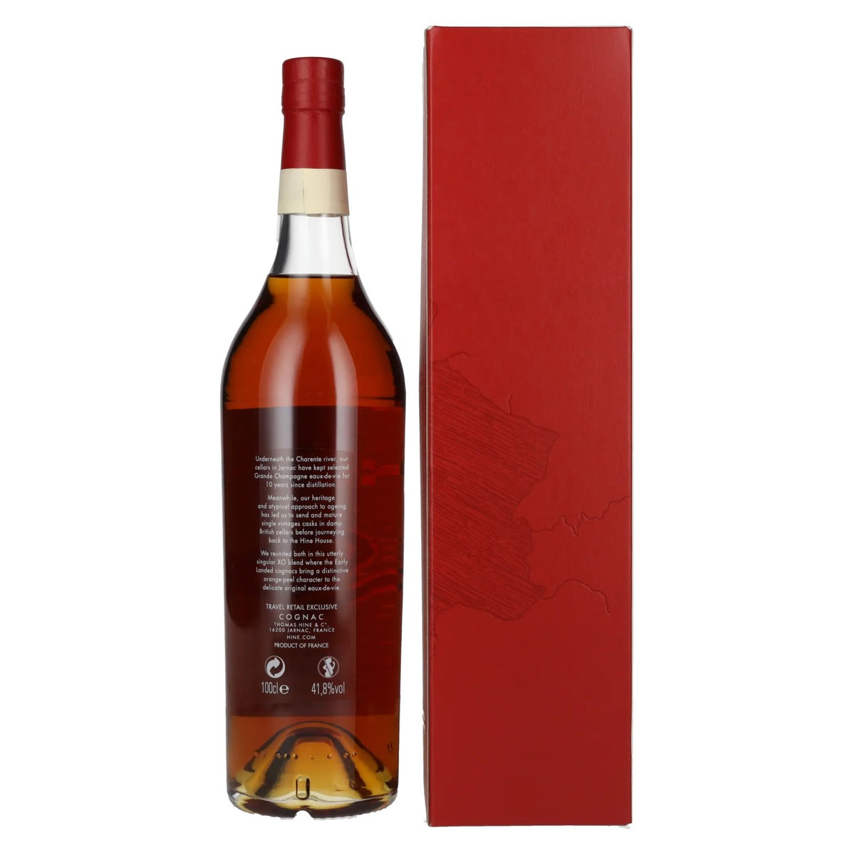 Hine Journey 10 Years Old XO Cognac Grande Champagne 41.8% vol. 1 litre in a gift box