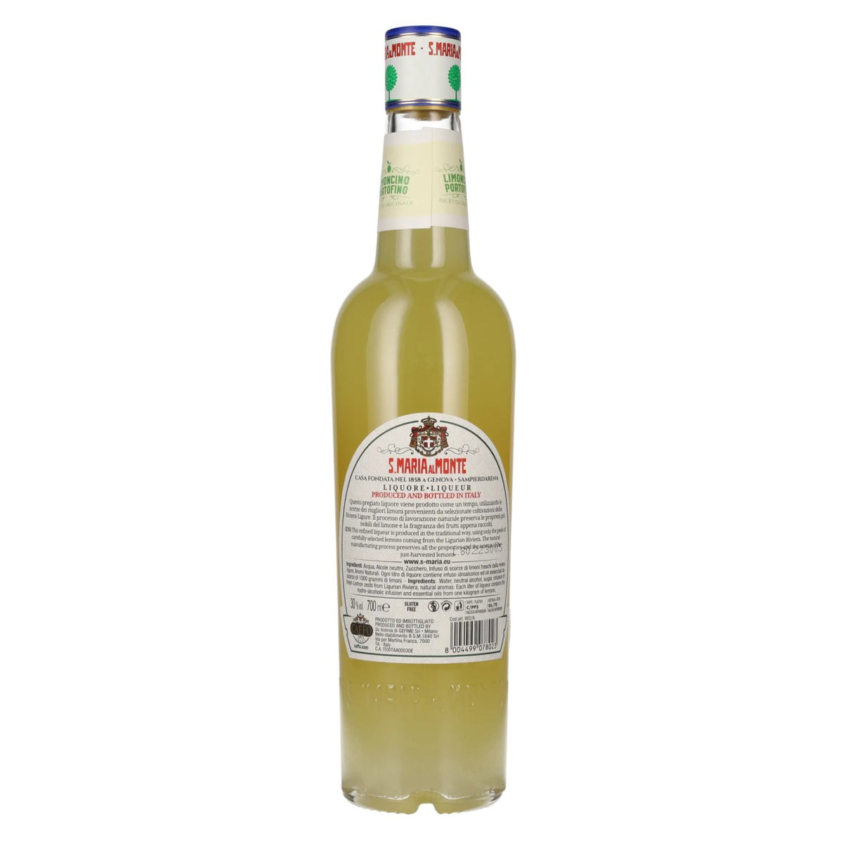 S. Maria al Monte Limoncino Portofino Lemon Liqueur 30% ABV 0.7l