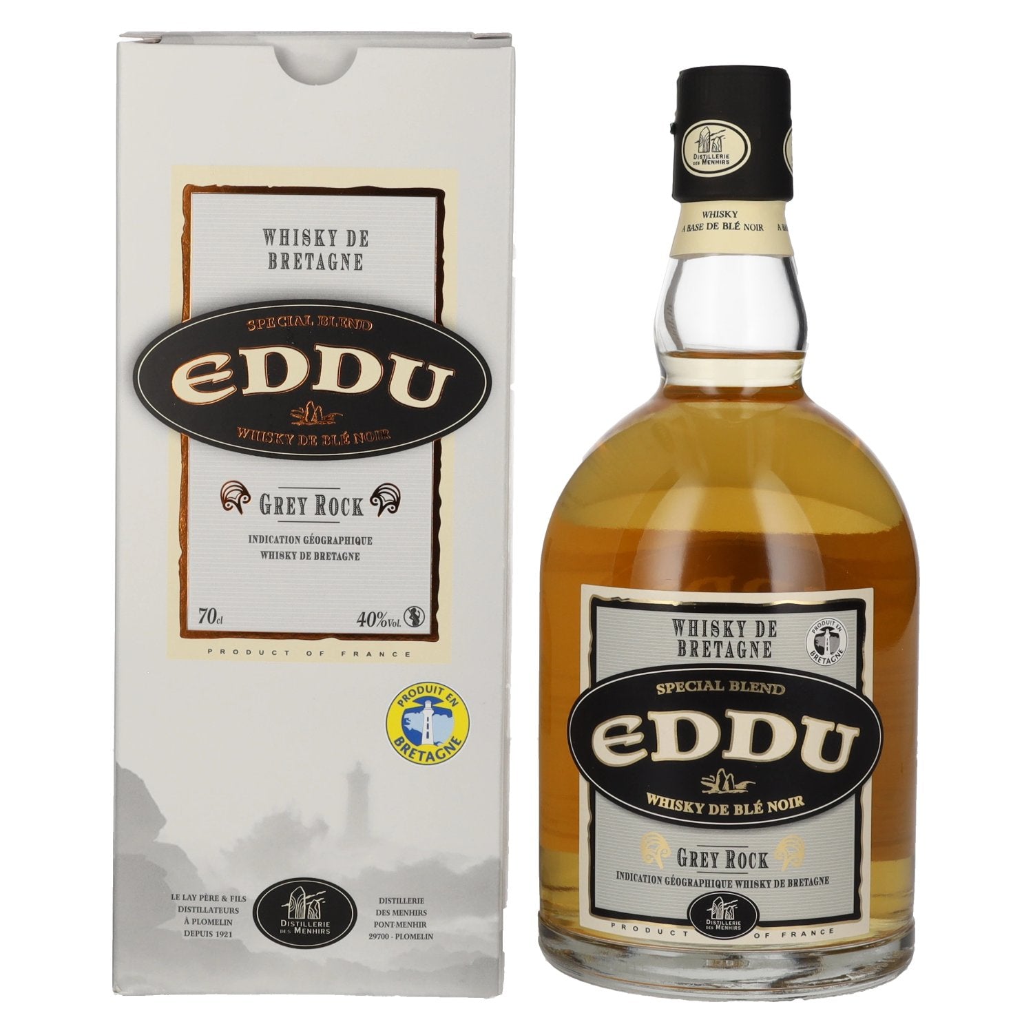 Eddu Grey Rock Special Blend Whisky 40% Vol. 0,7l in geschenkverpakking