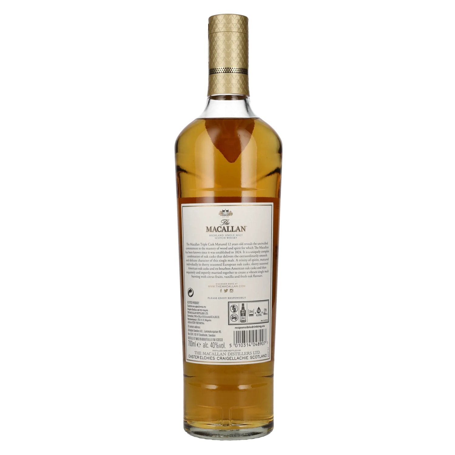 The Macallan 12 Years Old TRIPLE CASK MATURED 40% Vol. 0,7l