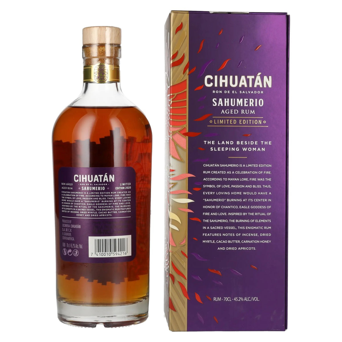 Cihuatán SAHUMERIO Rum Limited Edition 45,2% Vol. 0,7l in gift box