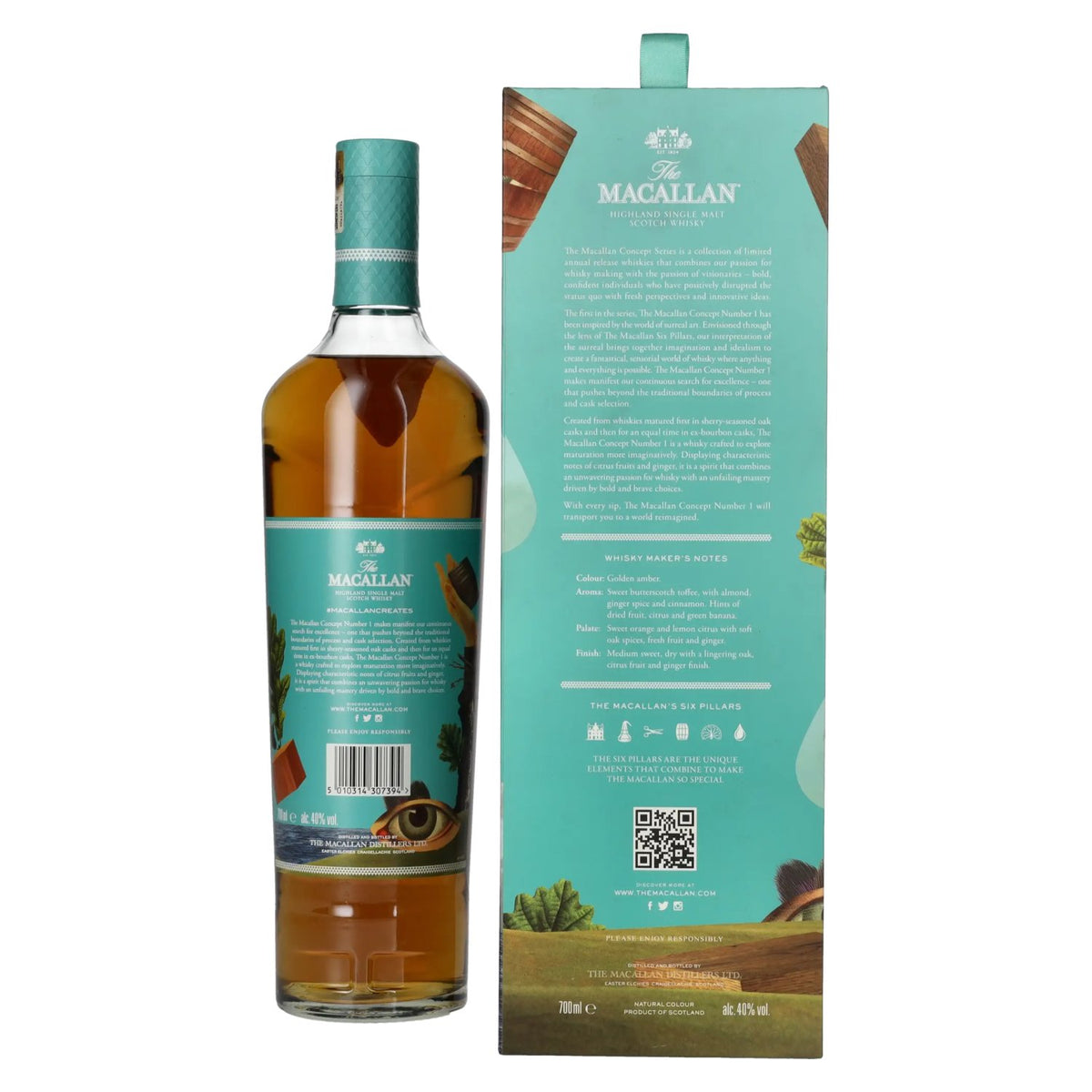 The Macallan CONCEPT N° 1 Limited Edition 2018 40% vol. 0,7 l in geschenkverpakking