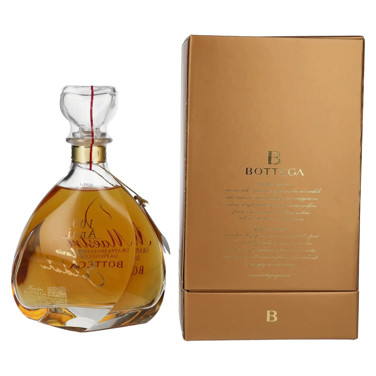 Bottega Grappa Invecchiata da Prosecco Maestri 38% vol. 0,7l en boîte cadeau