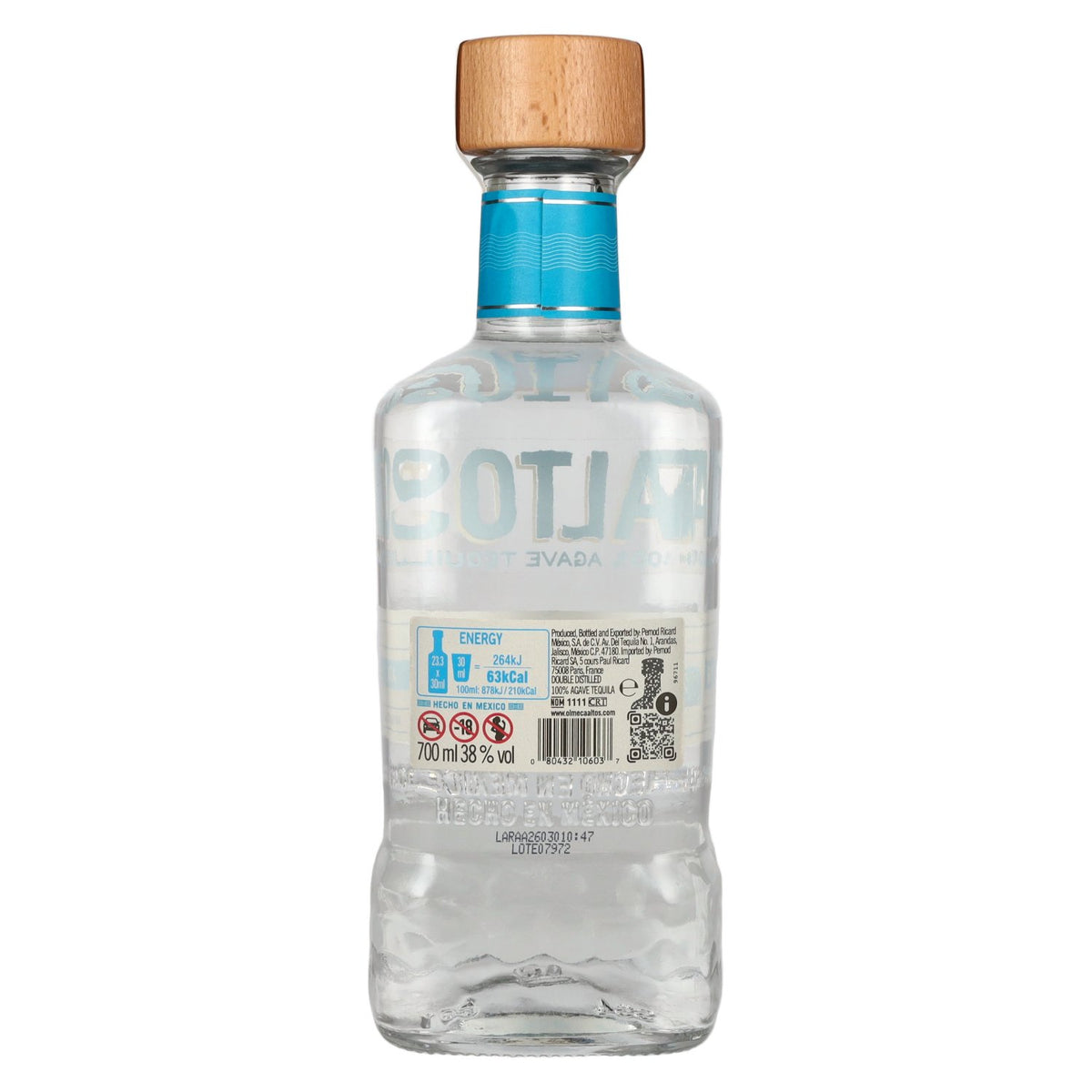 Olmeca Altos Tequila Plata 100% Agave 38% ABV 0.7l