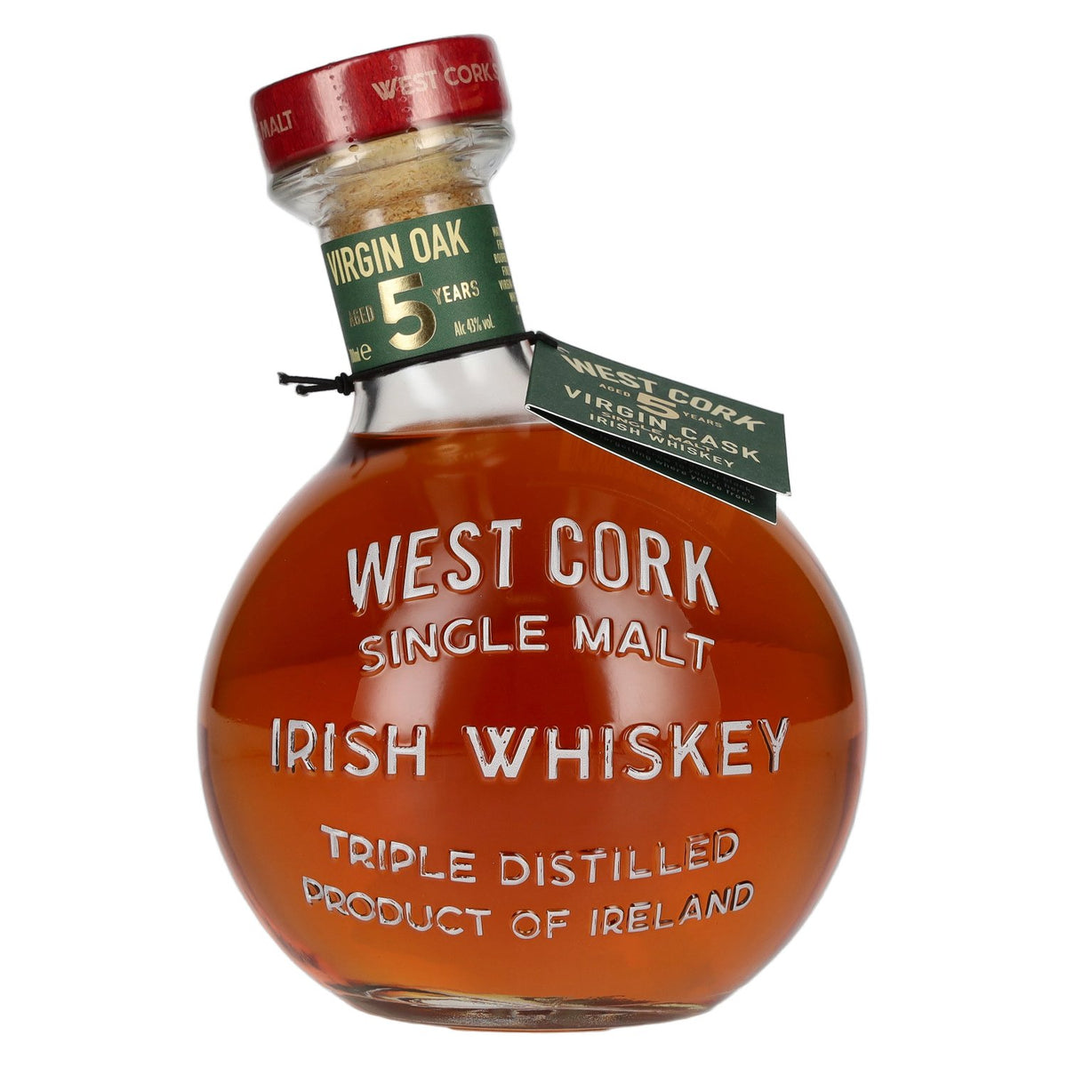 West Cork Irish Whiskey Single Malt VIRGIN OAK CASK FINISHED Limited Edition 43% vol. 0,7 l