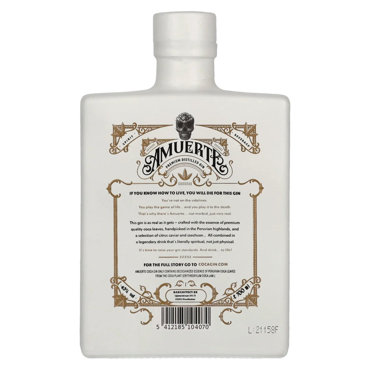 Amuerte Gin - Édition blanche 43 % vol. 0,7 l