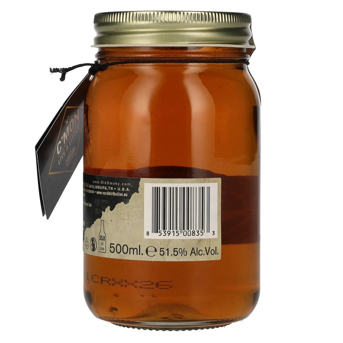 Ole Smoky Tennessee Moonshine CHARRED 51.5% ABV 0.5l
