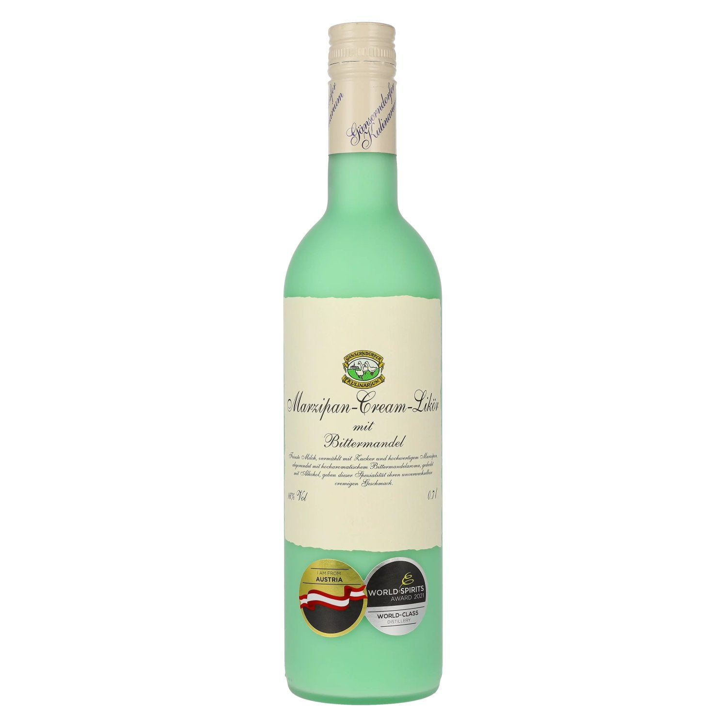 Gänserndorfer Kulinarium Liqueur de crème d'amande avec amandes amères 16% vol. 0,7l