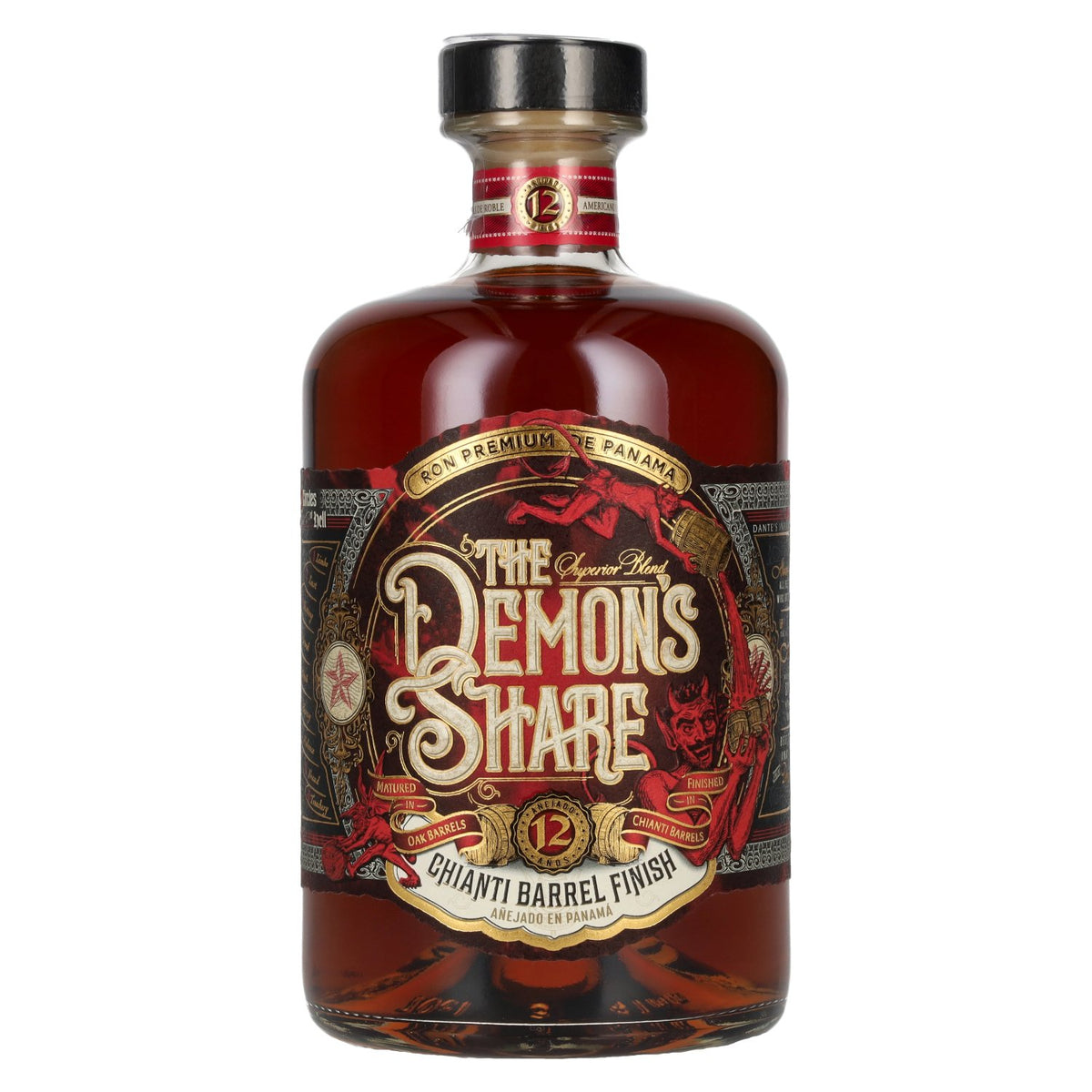 The Demon's Share Superior Blend Rum 12 Years Old Chianti Barrel Finish 41% Vol. 0,7l