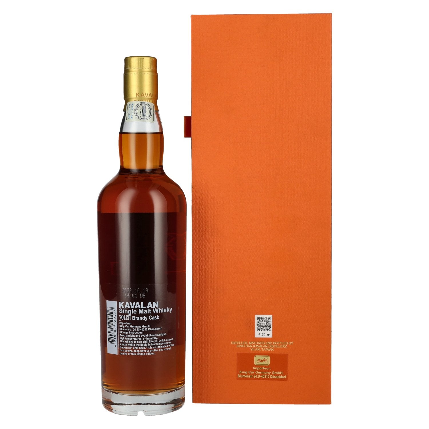 Kavalan SOLIST Brandy Cask 56,3% Vol. 0,7l in gift box