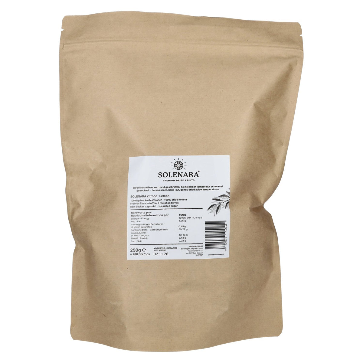 Solenara Premium Dried Fruit LEMON 250 g