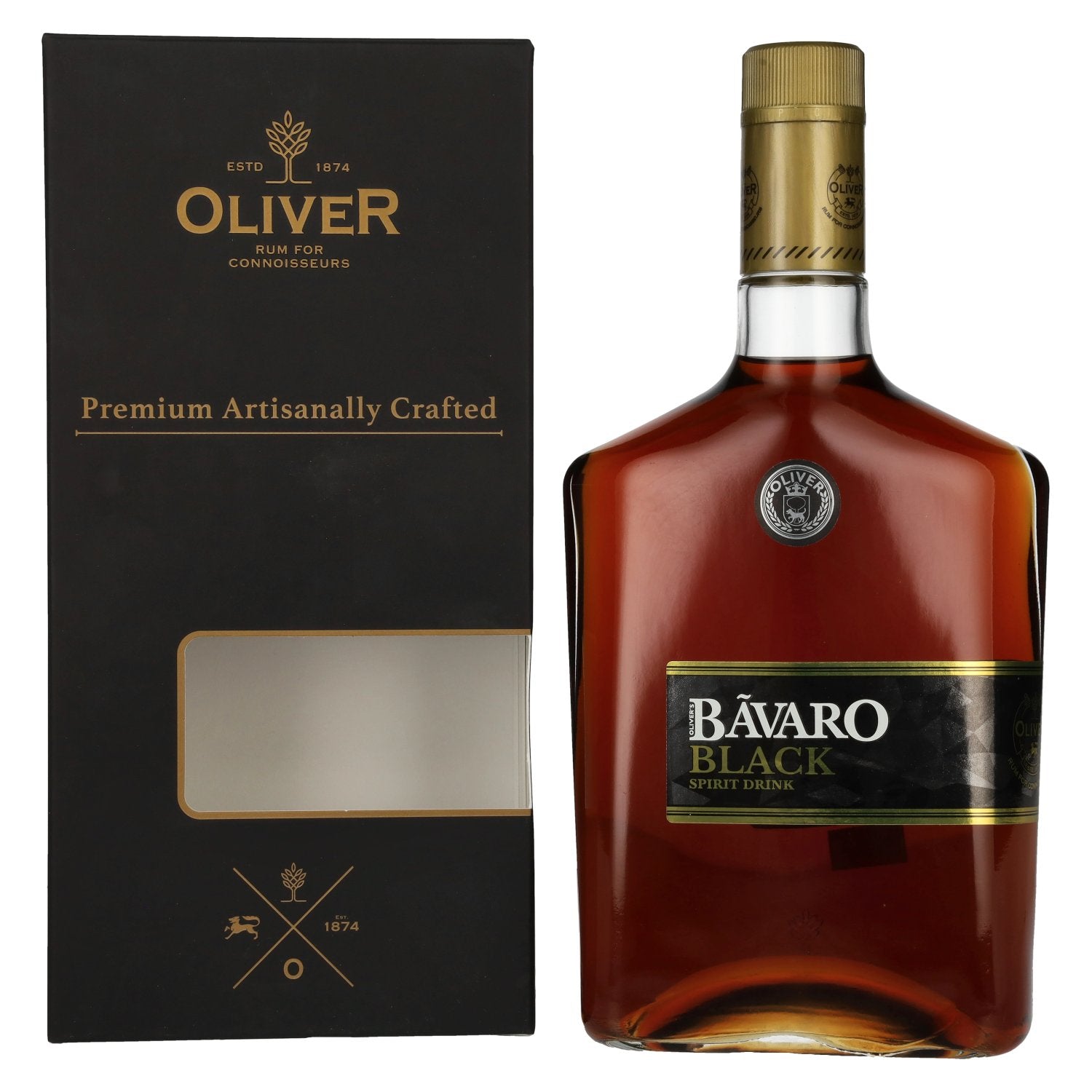 Bãvaro BLACK Spirit Drink 38% Vol. 0,7l in Geschenkbox