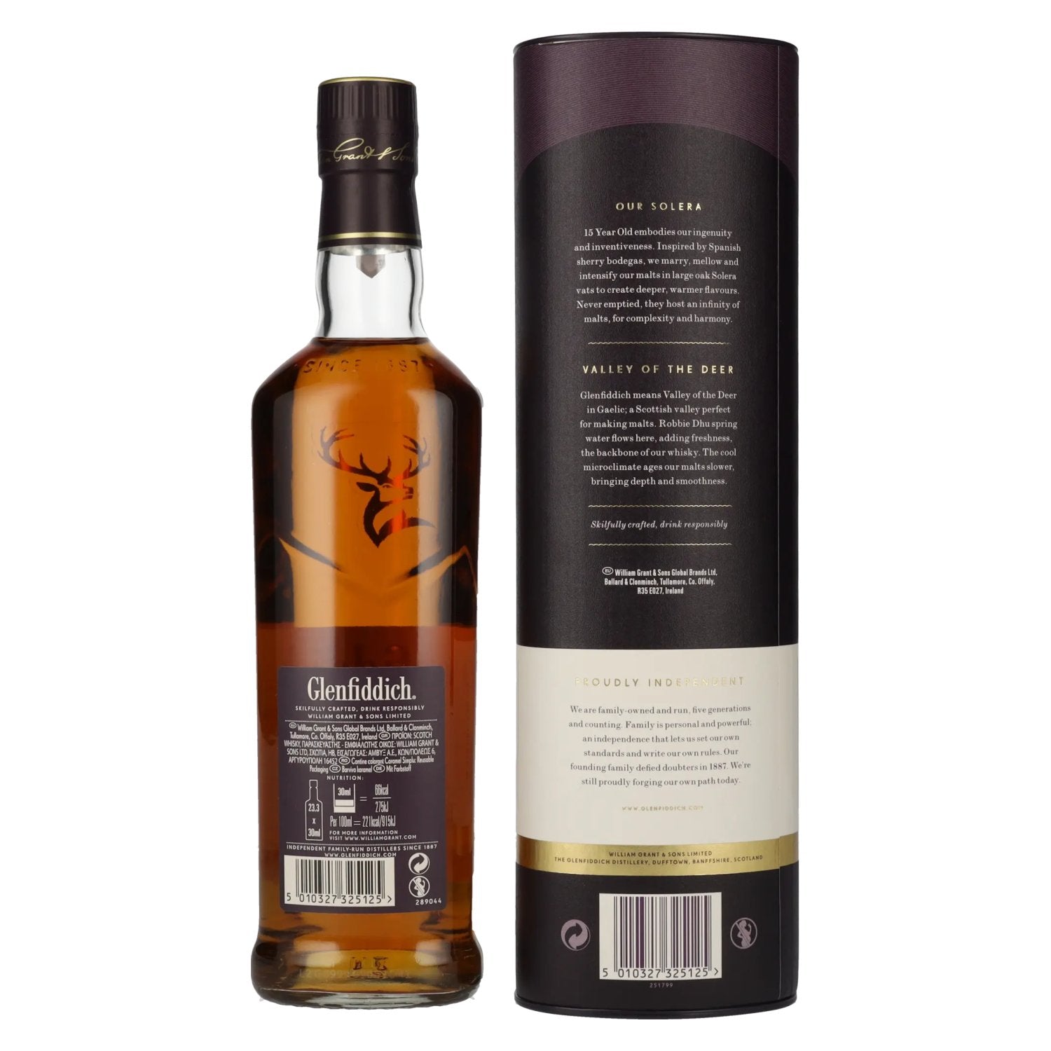 Glenfiddich 15 OUR SOLERA Single Malt Scotch Whisky 40% Vol. 0,7l in gift box