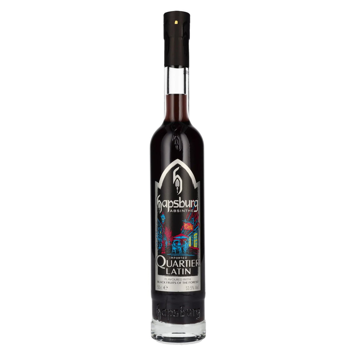 Hapsburg Absinthe QUARTIER LATIN, op smaak gebracht met zwarte bosvruchten, 53,5% vol., 0,5 l