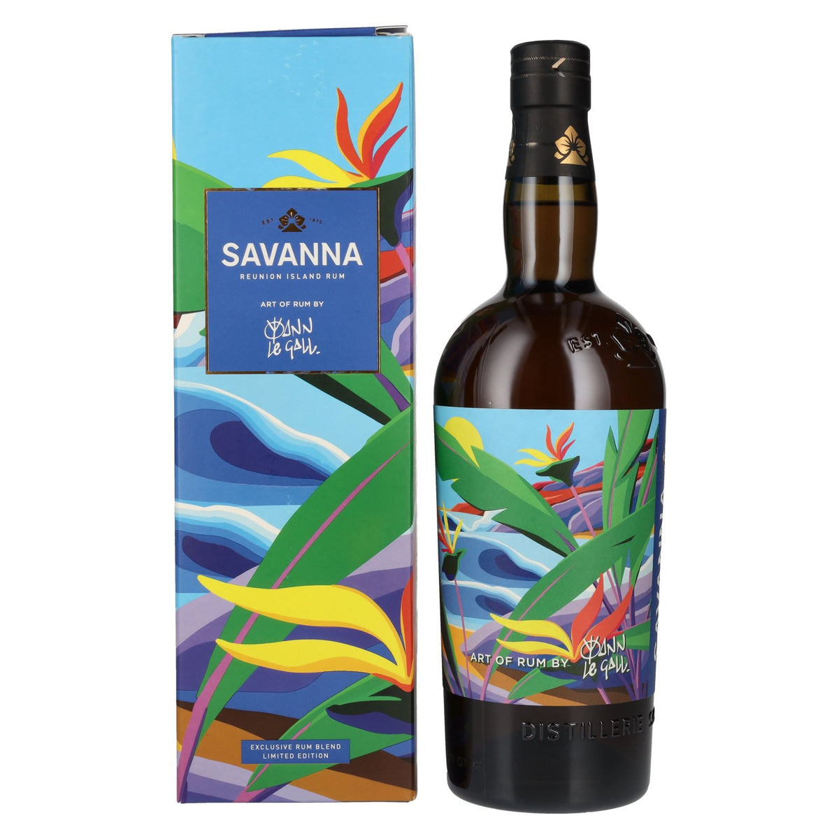 Savanna Art Of Rum YANN LE GALL Traditionnel Réunion Island Rum 54% ABV 0.7l in a gift box