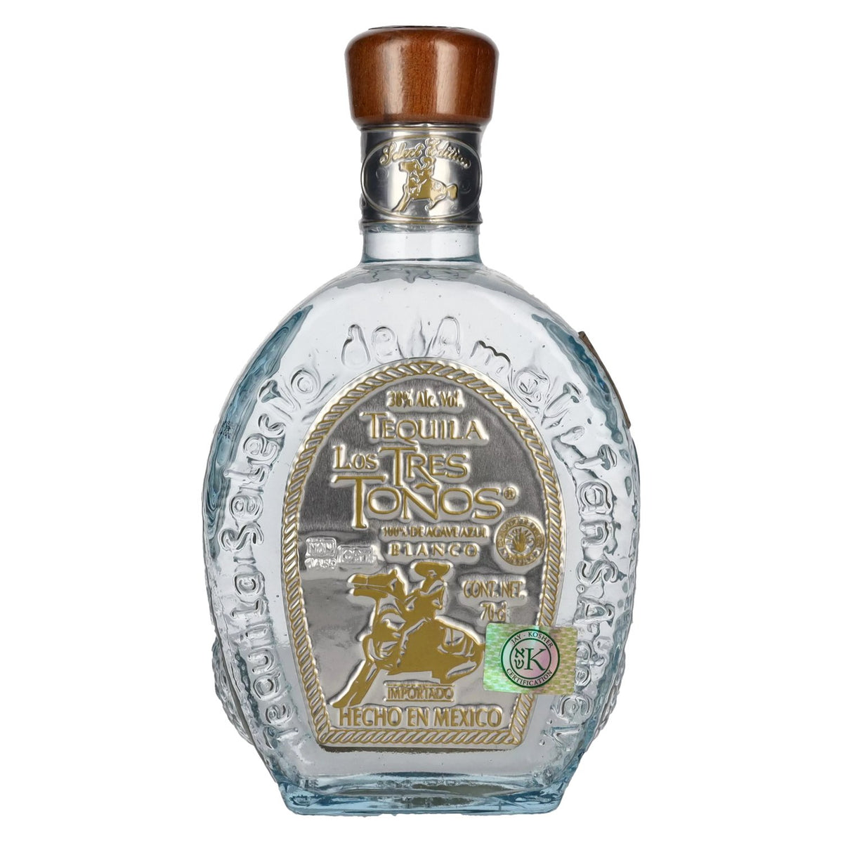 Los Tres Tonos BLANCO Tequila 38% vol. 0,7 l