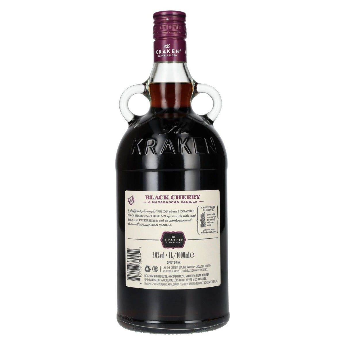 The Kraken Black Spiced Black Cherry & Madagascan Vanilla 40% Vol. 1l