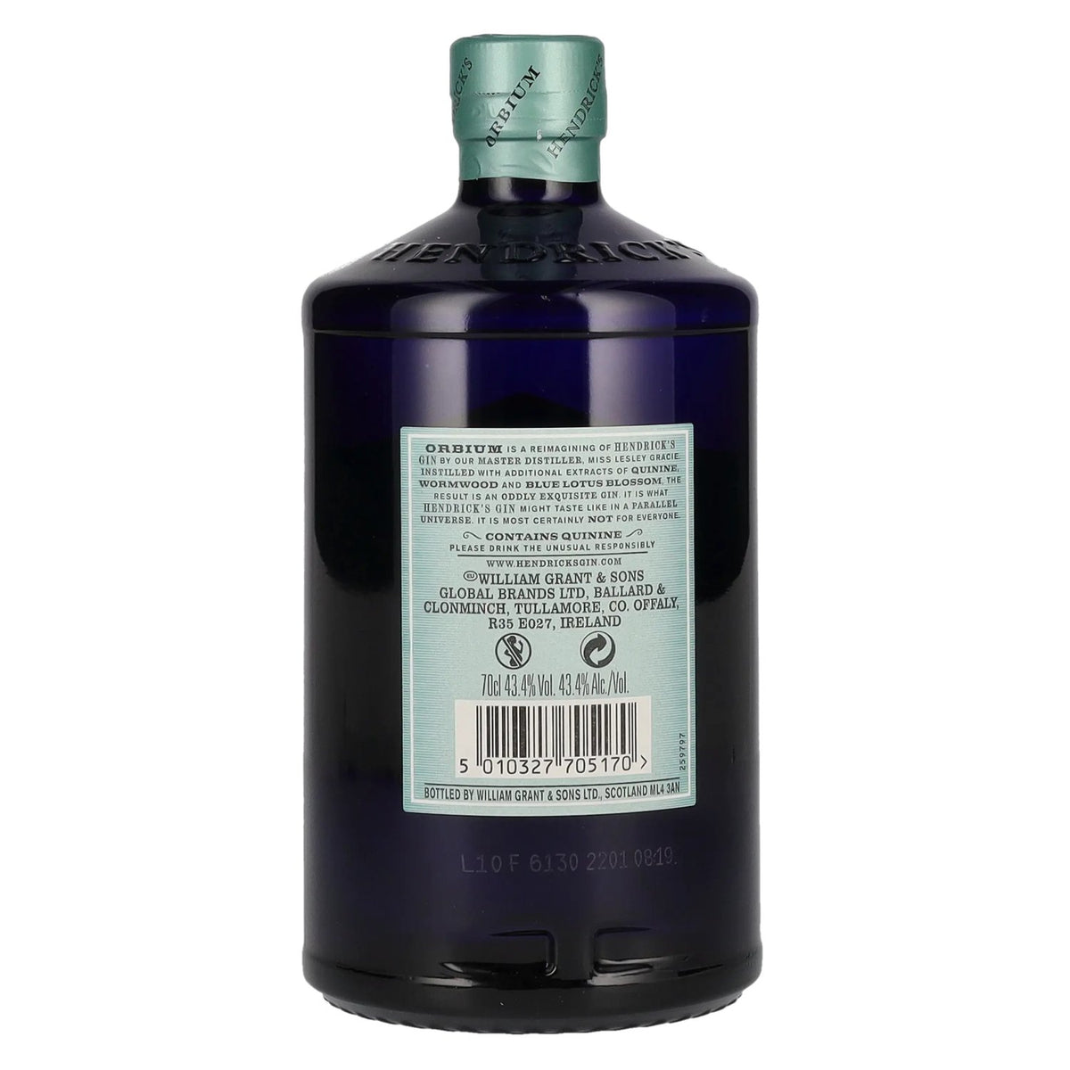Hendrick's Gin ORBIUM QUININATED Limited Release 43,4% vol. 0,7 l
