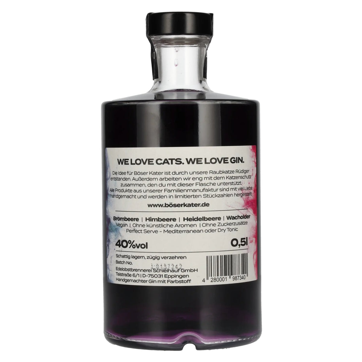BÖSER KATER Magic Berry Gin 40% Vol. 0,5l