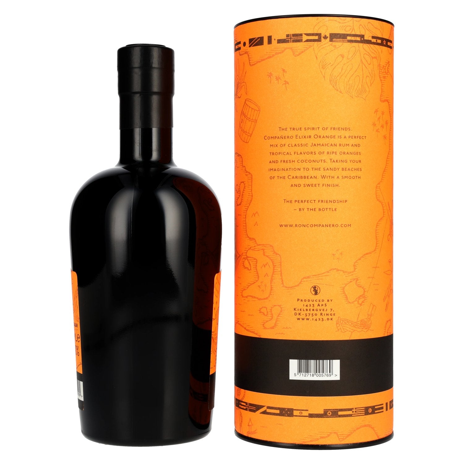 Compañero JAMAICA Elixir Orange Rum Liqueur 40% Vol. 0,7l in Geschenkbox