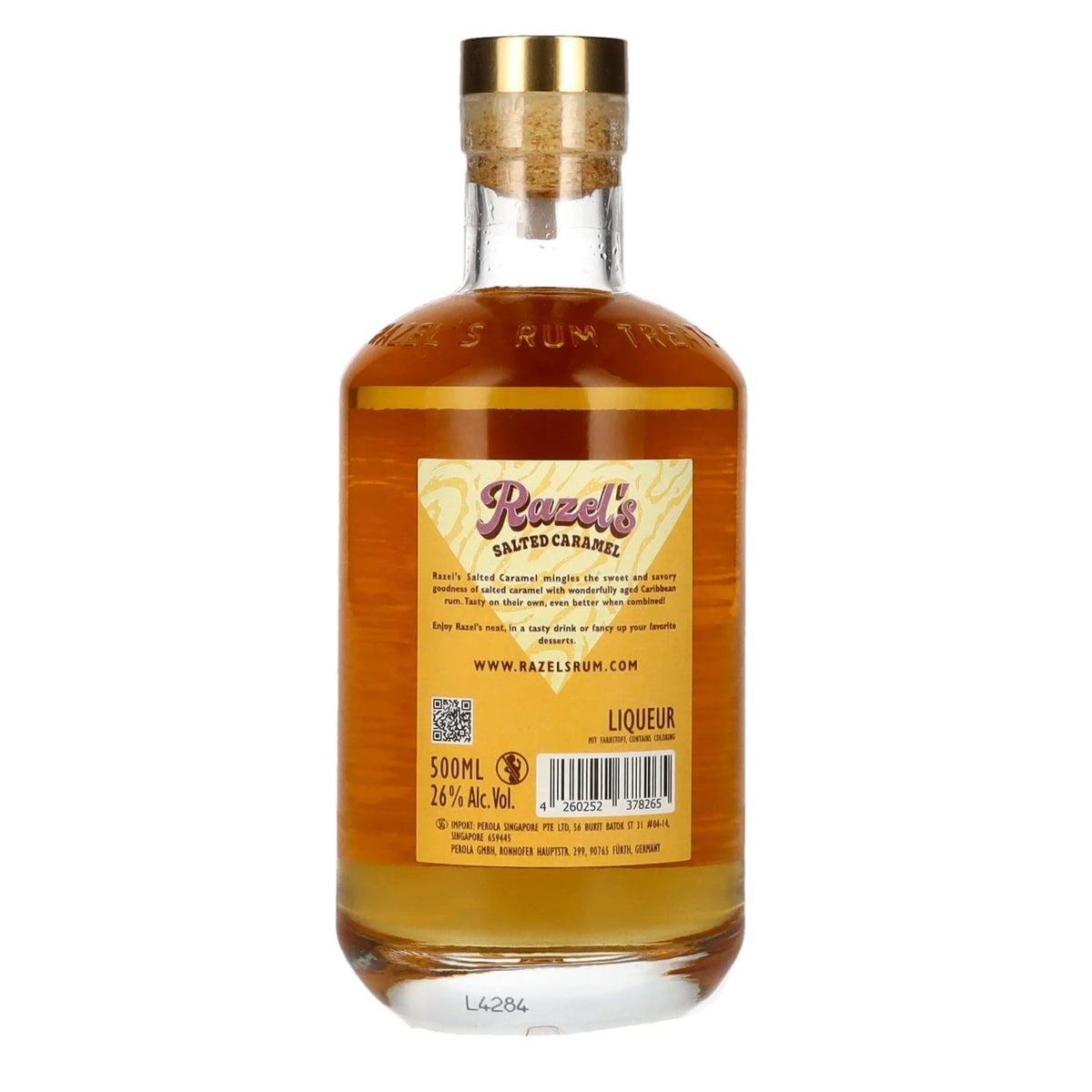 Razel's Salted Caramel Liqueur 26% ABV, 0.5 l