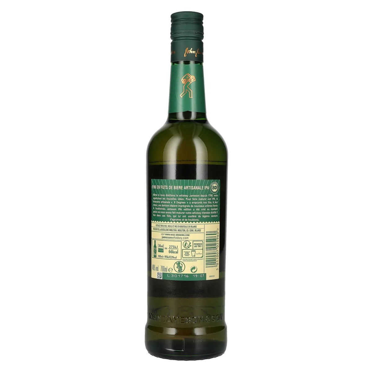 Jameson CASKMATES Triple Distilled Irish Whiskey IPA EDITION 40 % vol. 0,7 l