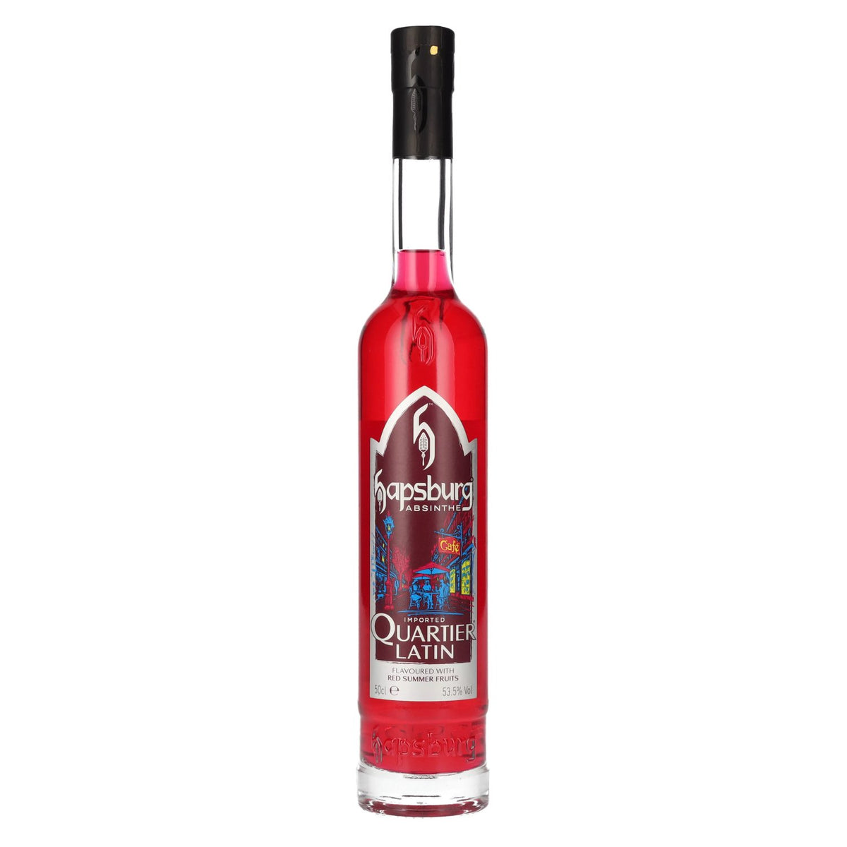 Hapsburg Absinthe QUARTIER LATIN, aromatisée aux fruits rouges d'été, 53,5 % vol., 0,5 l