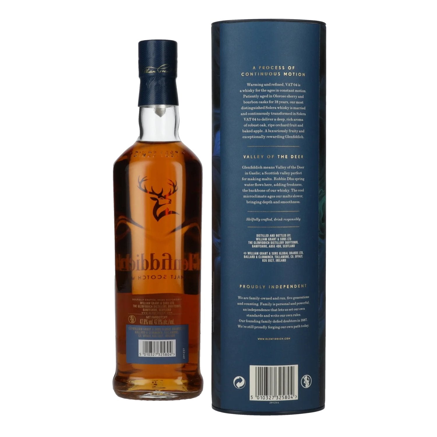Glenfiddich 18 Years Old Perpetual Collection VAT 04 Single Malt Scotch Whisky 47,8% Vol. 0,7l in geschenkverpakking