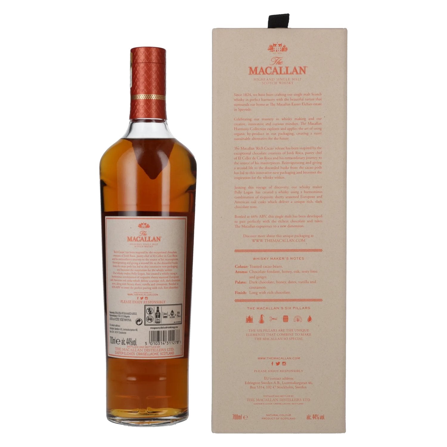 The Macallan The Harmony Collection RICH CACAO 44% vol. 0,7l en coffret cadeau