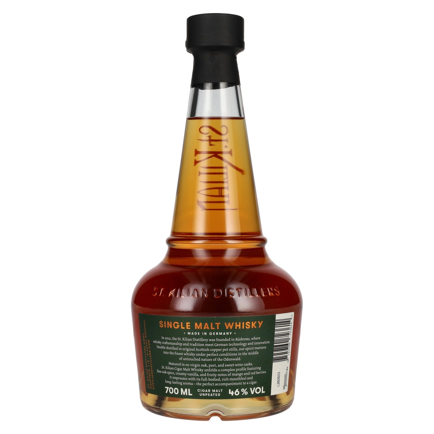 St. Kilian CIGAR MALT Single Malt Whisky 46% Vol. 0,7l