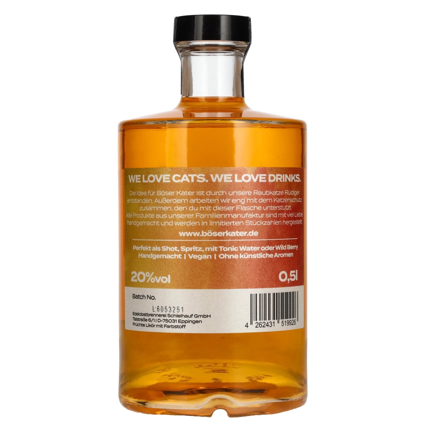 BÖSER KATER Juicy Fruits Likör 20% Vol. 0,5l