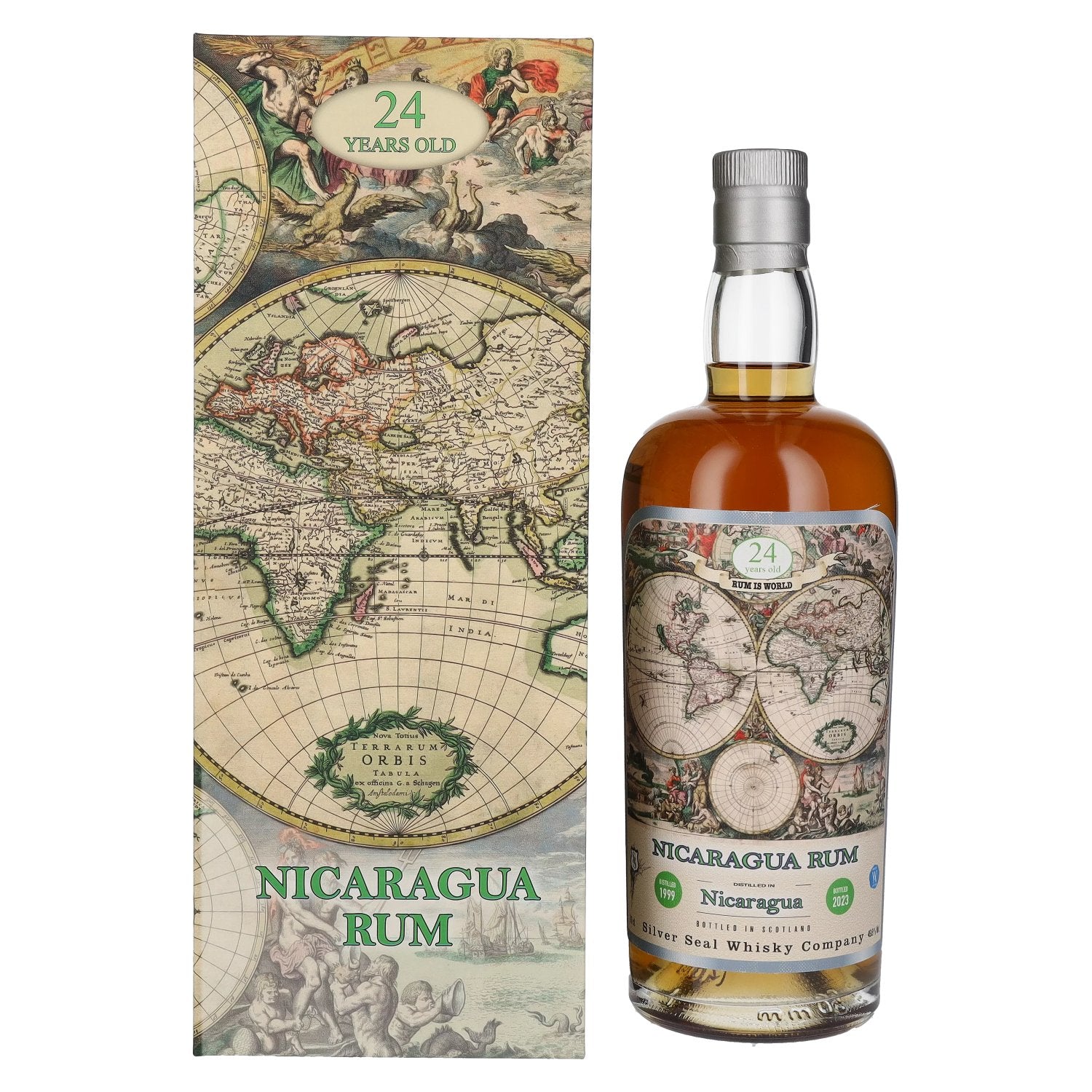Silver Seal NICARAGUA Rum 24 Years Old 1999 49,8% Vol. 0,7l en boîte cadeau