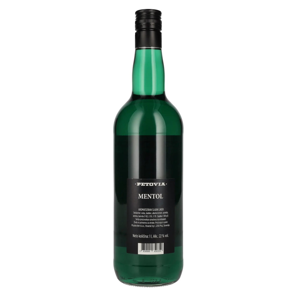 Petovia MENTOL Flavoured Sweet Liqueur 22% vol. 1 l