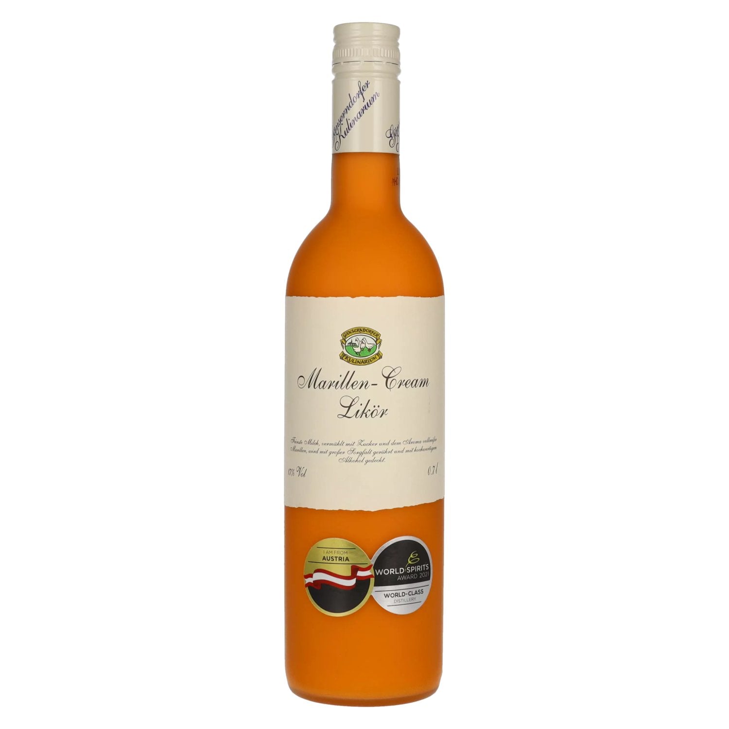 Gänserndorfer Kulinarium Apricot Cream Liqueur 17% vol. 0.7l