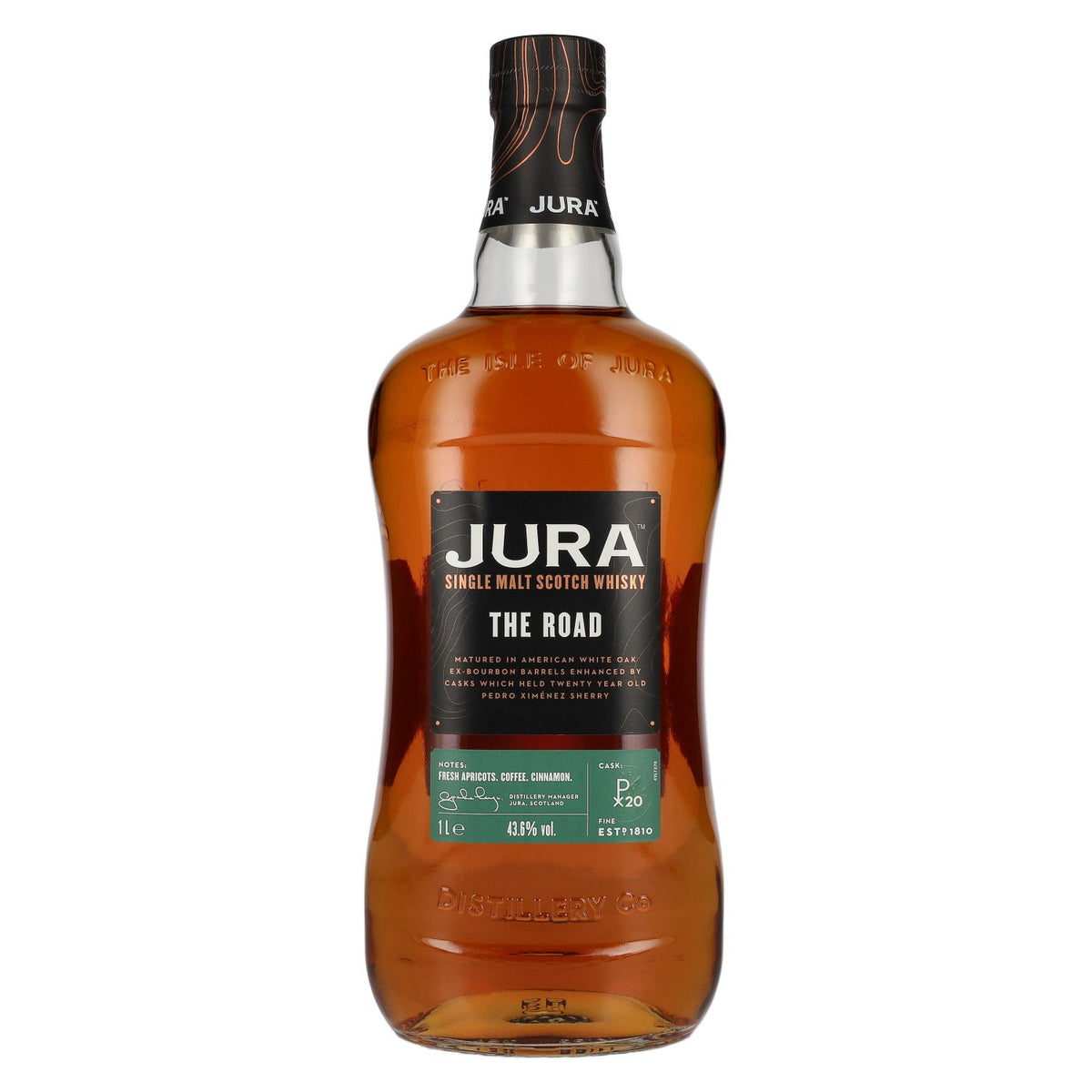 Jura THE ROAD Single Malt Scotch Whisky 43.6% ABV 1l