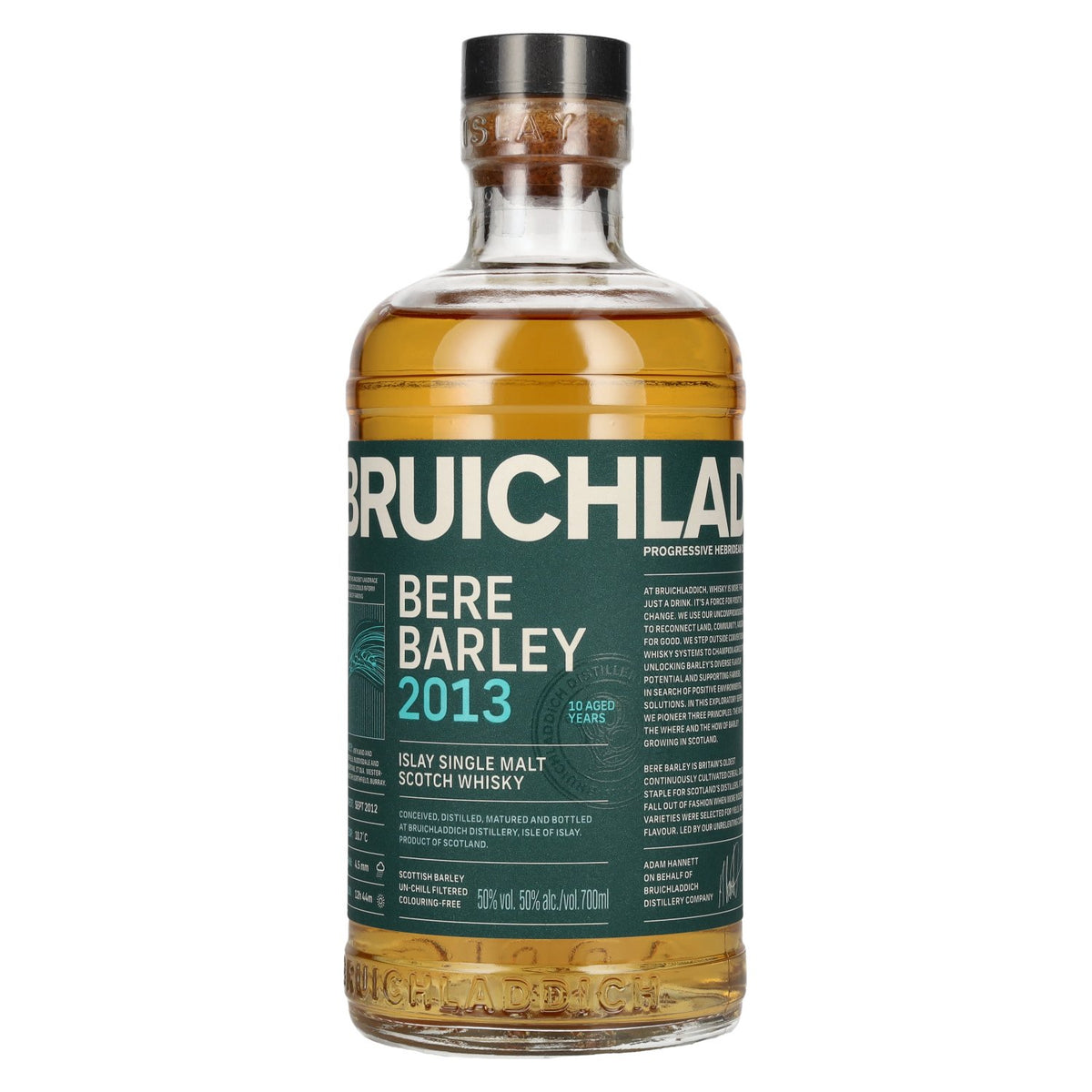 Bruichladdich BERE BARLEY 10 Jaar Oud 2013 50% Vol. 0,7l