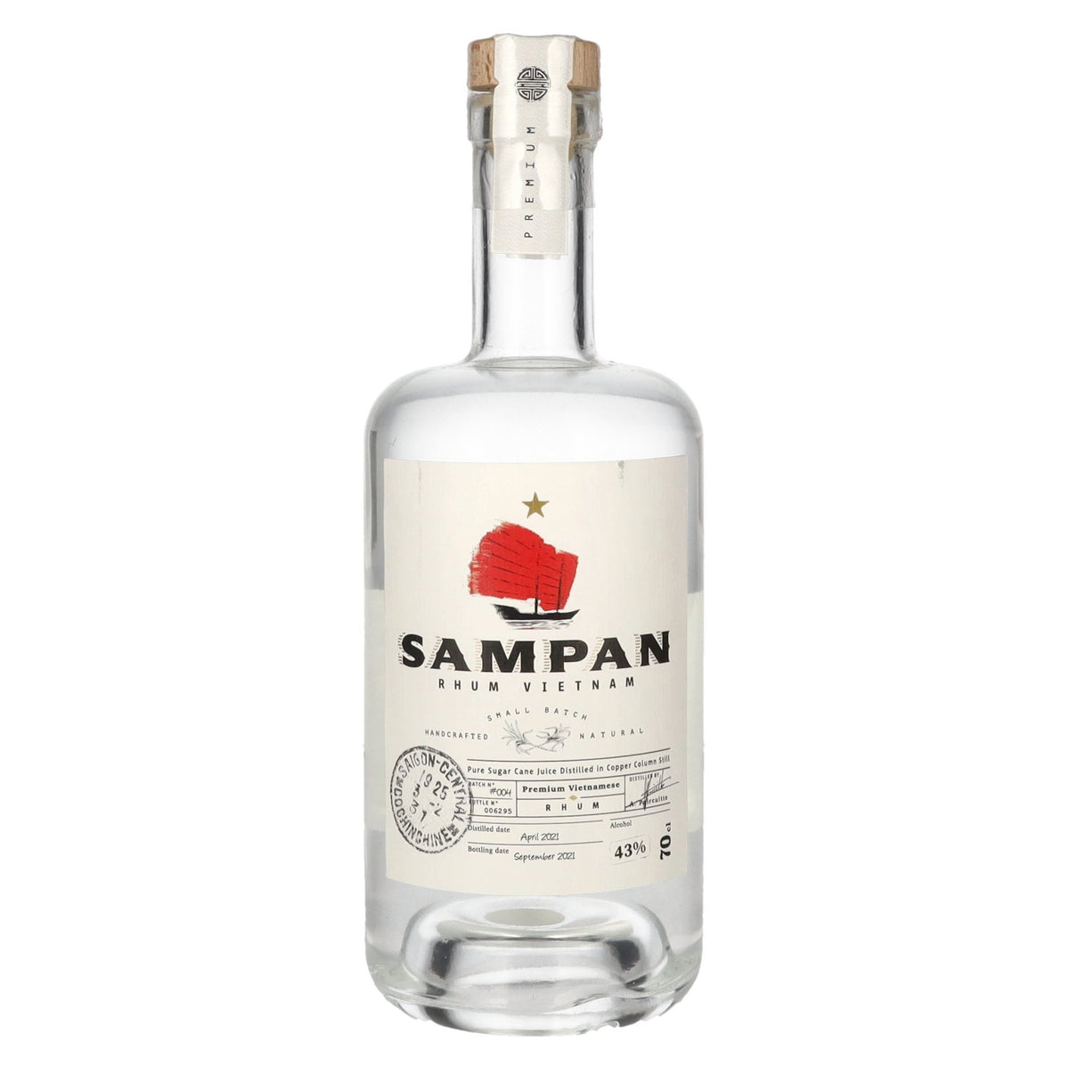 Sampan Rhum Vietnam 43% vol. 0,7 l