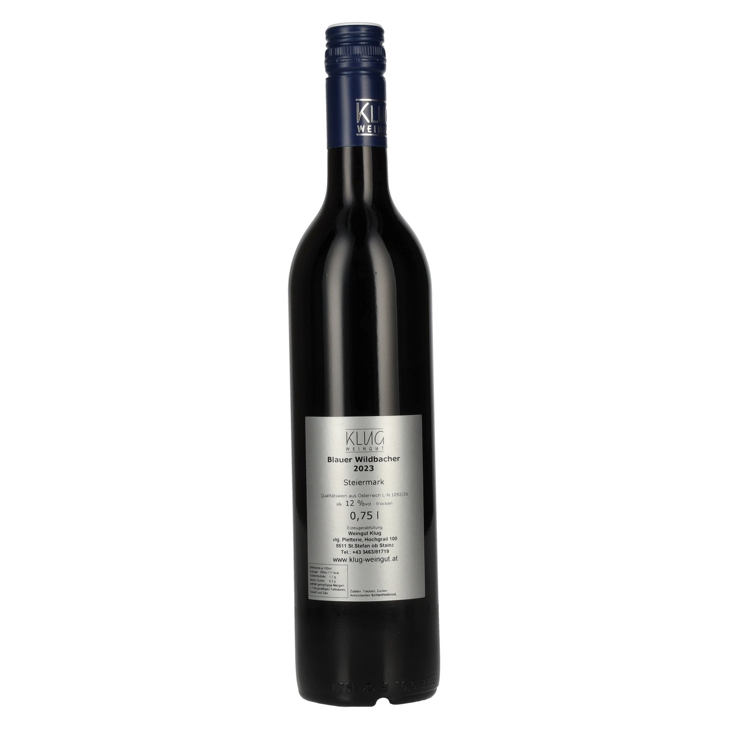 Weingut Klug Blauer Wildbacher Steiermark 2023 12% Vol. 0,75l