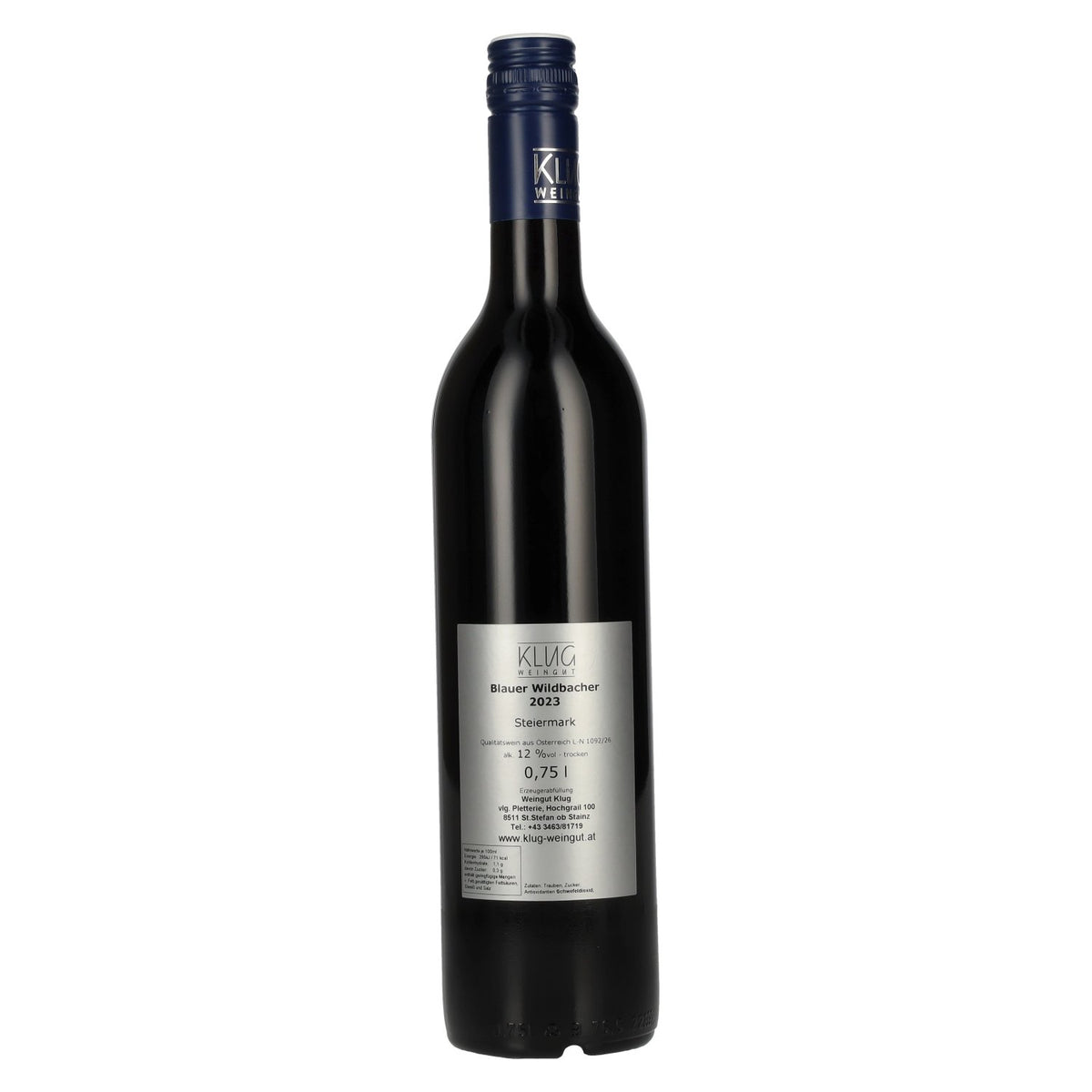 Weingut Klug Blauer Wildbacher Steiermark 2023 12% Vol. 0,75l